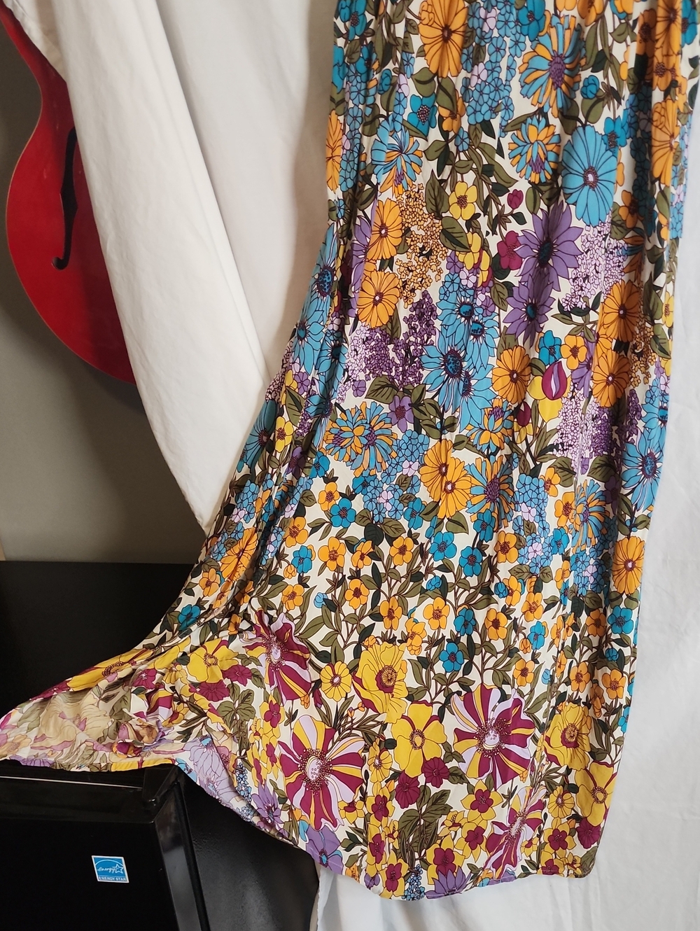 Natural Life Size Small Floral Boho Maxi Dress - Picture 4 of 6